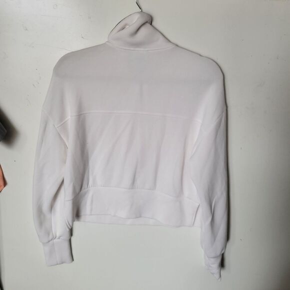 VARLEY DOUBLE SOFT DAVENPORT WHITE BLACK LONG SLEEVE ZIP PULLOVER XS EXTRA SMALL - Picture 9 of 9